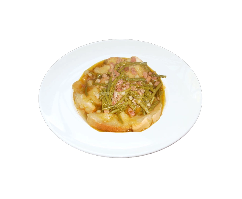 CALDILLO ESPARRAGOS Y JAMON DE CEBO