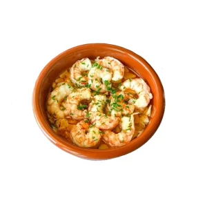 CAZUELA GAMBAS AL AJILLO