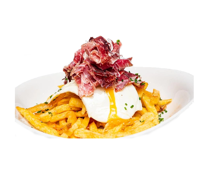 HUEVOS ROTOS CON JAMON IBERICO