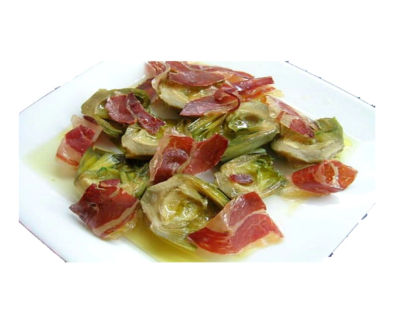 ALCACHOFAS CASERAS CON JAMON